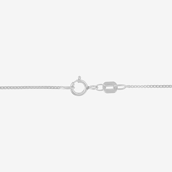 Womens 10K Gold 20 Inch Box Chain Necklace