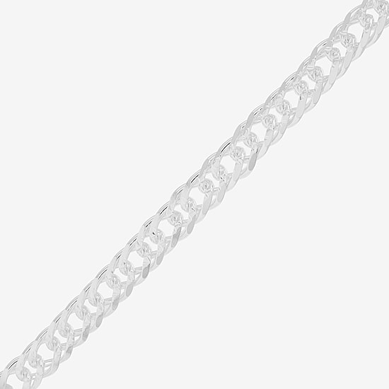 Womens Sterling Silver 20 Inch Curb Chain Necklace