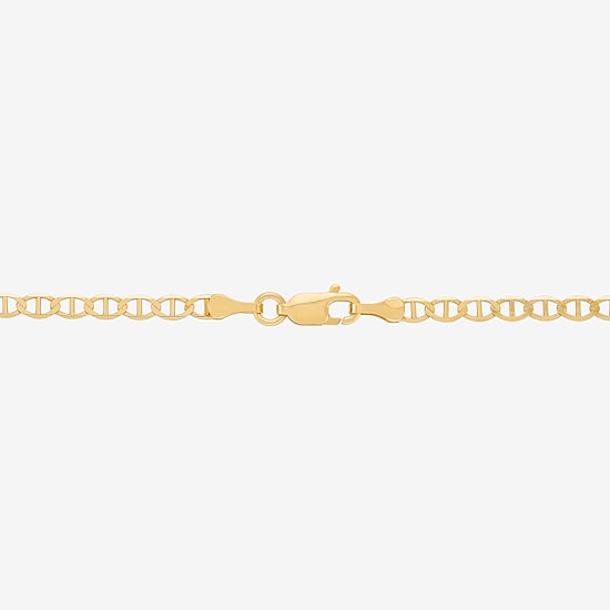 Limited Quantities! Womens 10K Gold 22 Inch Mariner Chain Necklace