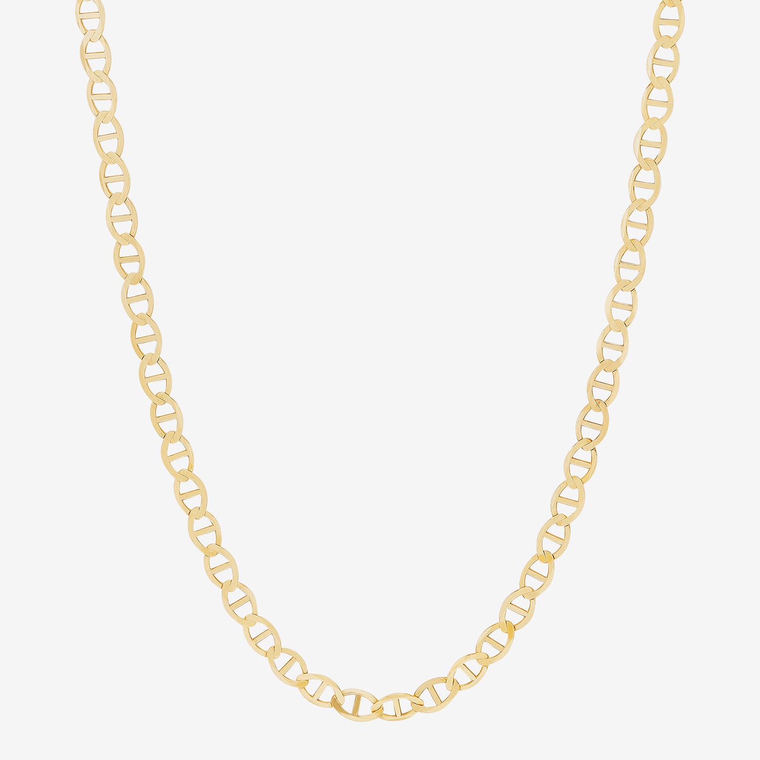 Limited Quantities! Womens 10K Gold 22 Inch Mariner Chain Necklace