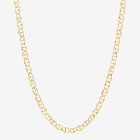 Limited Quantities! Womens 10K Gold 22 Inch Mariner Chain Necklace