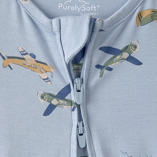 Carter's Purelysoft Baby Boys Airplanes Sleep and Play