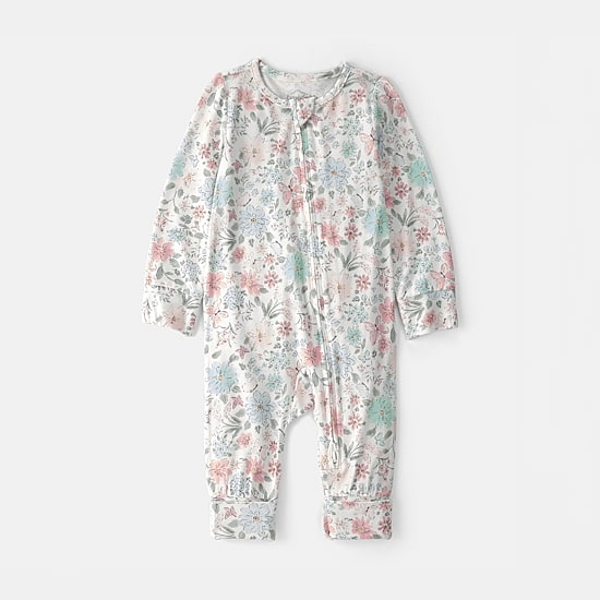 Carter's Purelysoft Baby Girls Floral Sleep and Play
