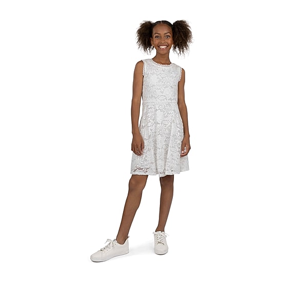 Speechless Big Kid Girls Sleeveless Lace A-Line Dress