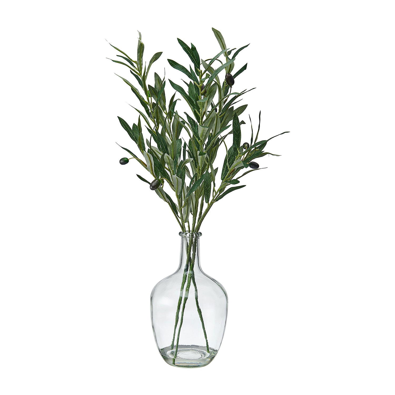 Elements Glass Vase Artificial Plant