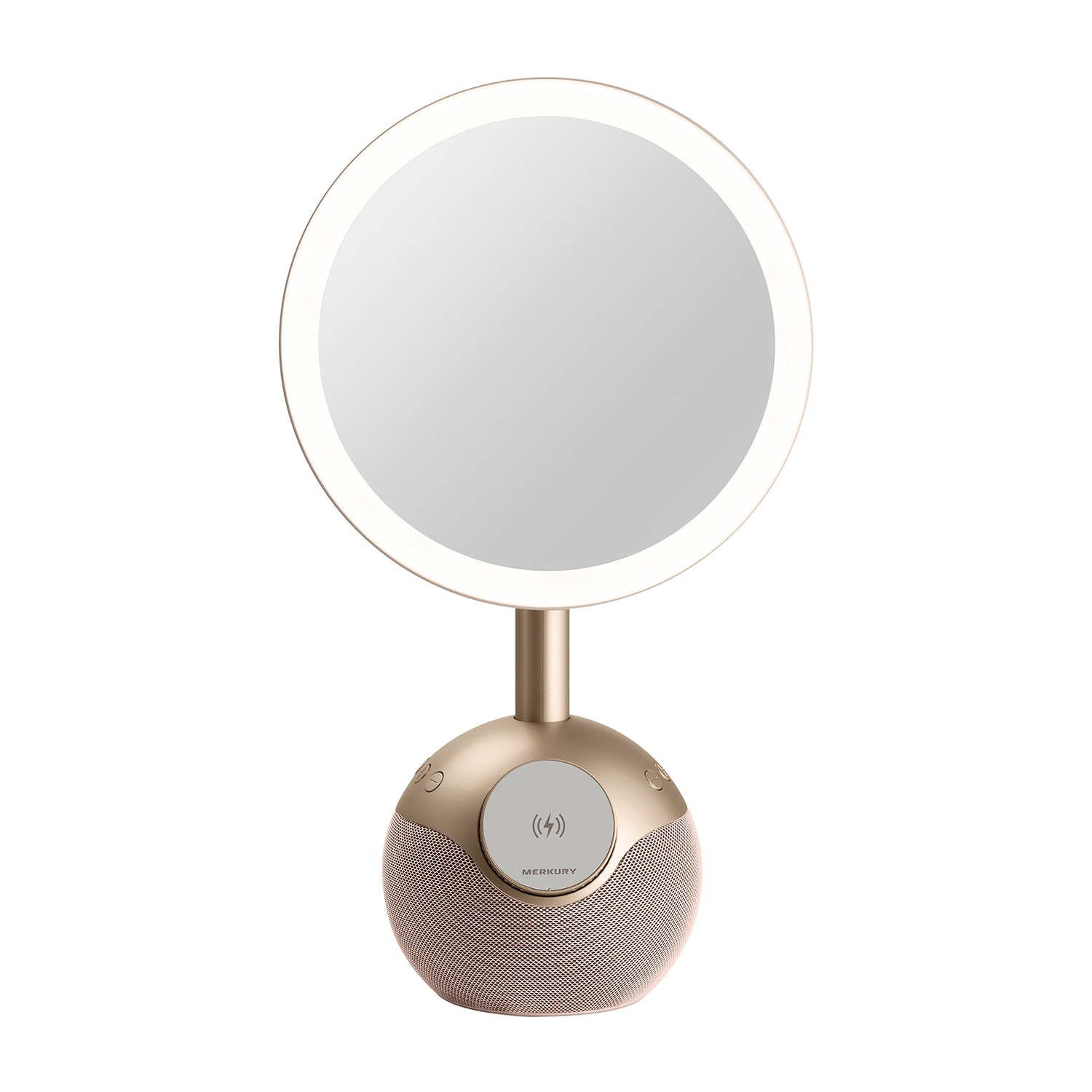 Merkury Innovations Led Wireless Charger Magsafe Usb Powered Makeup Mirror
