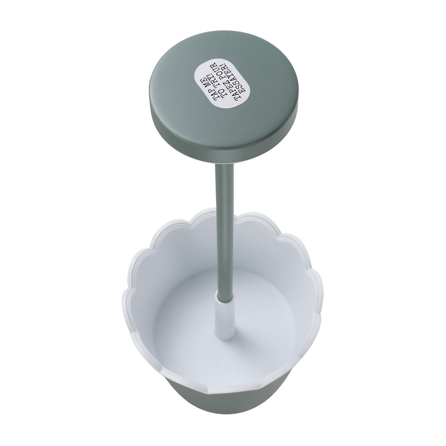 Merkury Innovations Led Touch Control Rechargeablebbattery Waterproof Planter Plastic Table Lamp