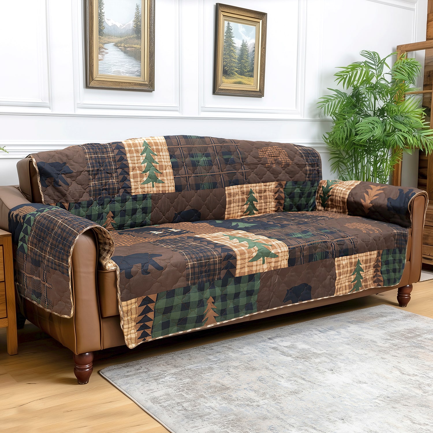 Your Lifestyle By Donna Sharp Brown Bear Cabin Sofa Protector