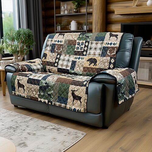 Your Lifestyle By Donna Sharp Rustica Sofa Protector, One Size, Green