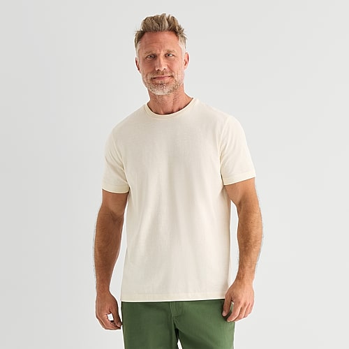 St. John's Bay Super Soft Mens Crew Neck Short Sleeve T-Shirt, Small, White