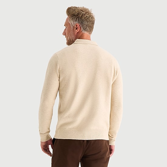 St. John's Bay Cozy Polo Mens Long Sleeve Pullover Sweater