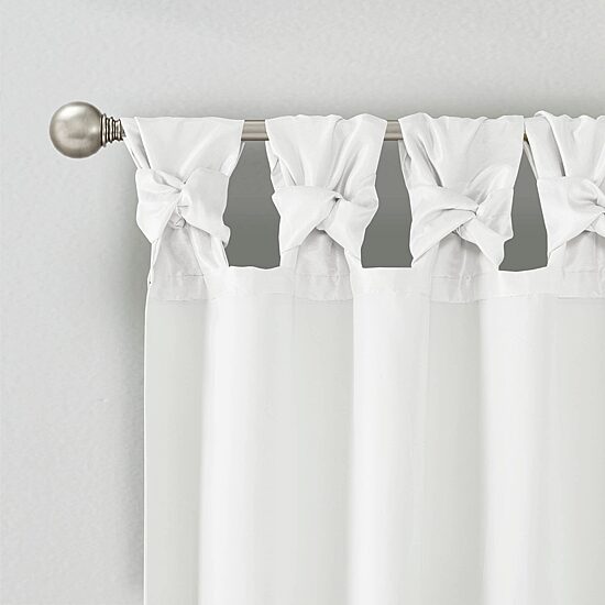 Madison Park Natalie Twist Tab Tab Top Light-Filtering Set of 2 Curtain Panel