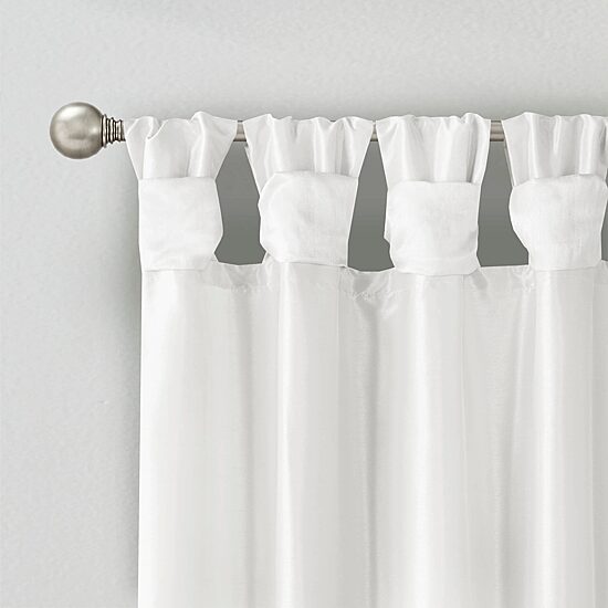 Madison Park Natalie Twist Tab Tab Top Light-Filtering Set of 2 Curtain Panel