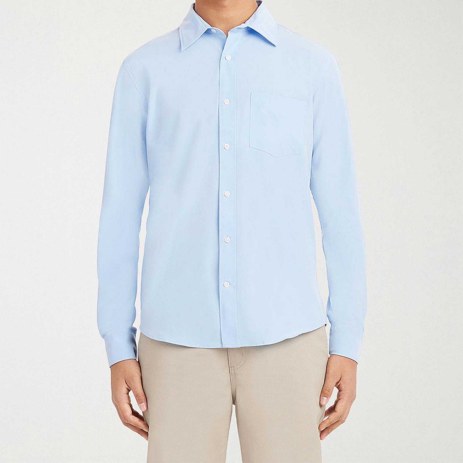 IZOD Mens Long Sleeve Regular Fit Button-Down Shirt