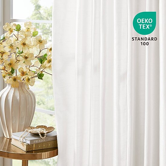 Madison Park Natalie Twist Tab Tab Top Light-Filtering Set of 2 Curtain Panel