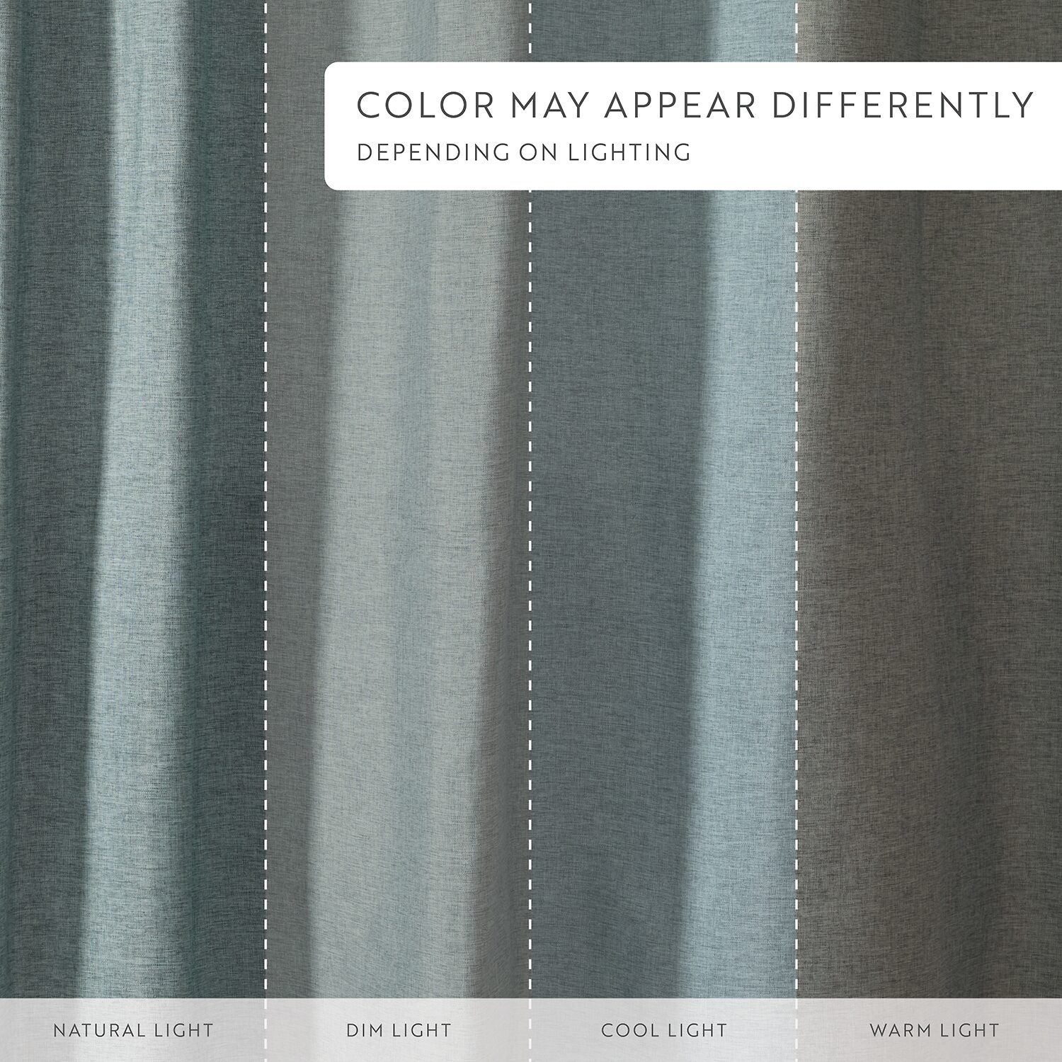 Casual Comfort Linen-Look  Solid Shower Curtain