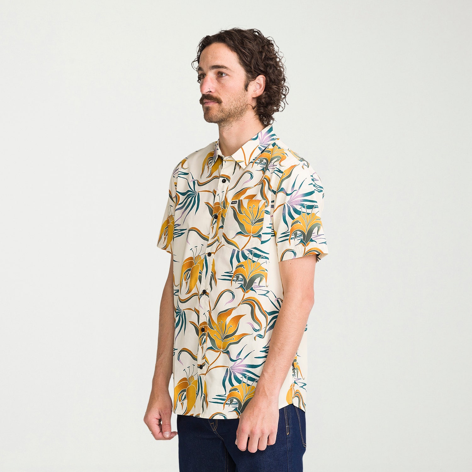 VOLCOM Mens Short Sleeve Regular Fit Button-Down Shirt