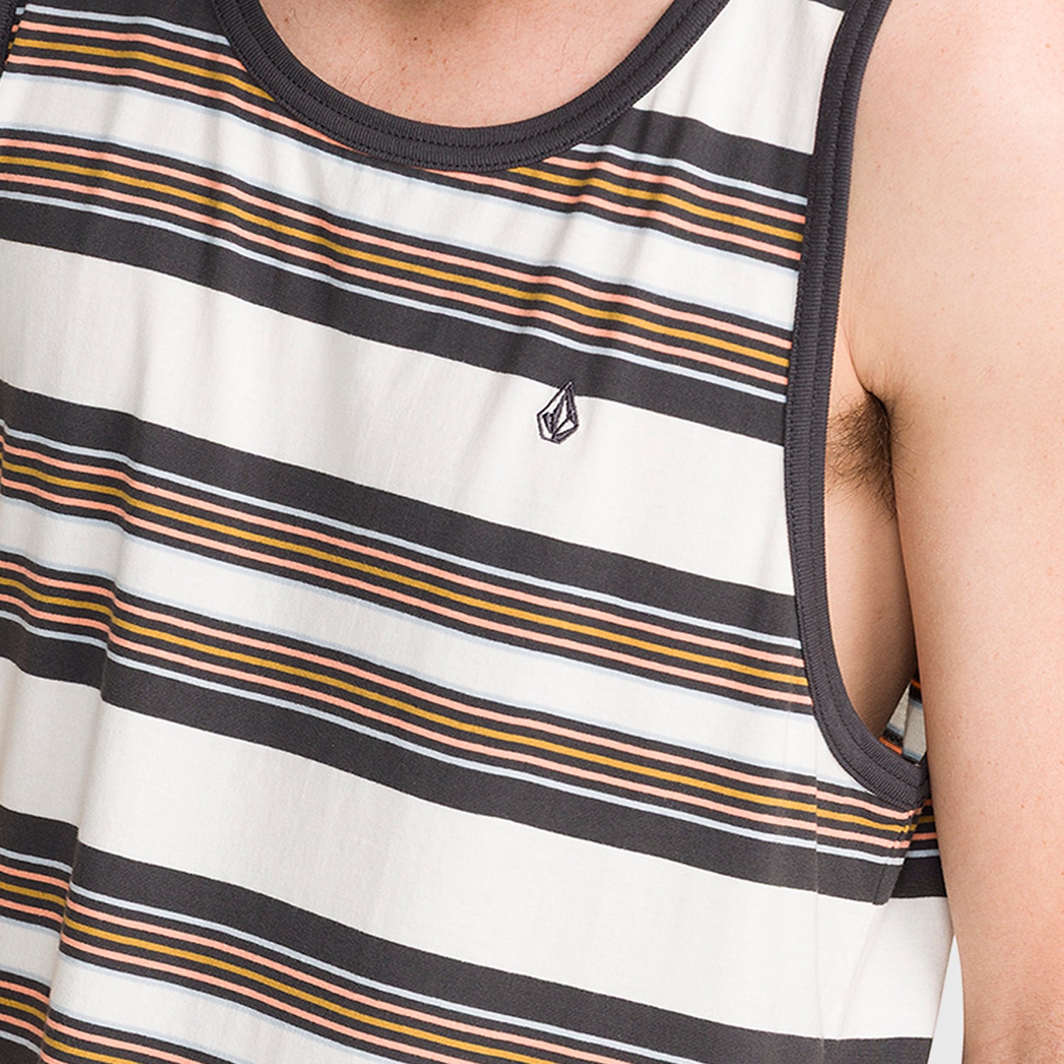 VOLCOM Mens Round Neck Sleeveless Tank Top