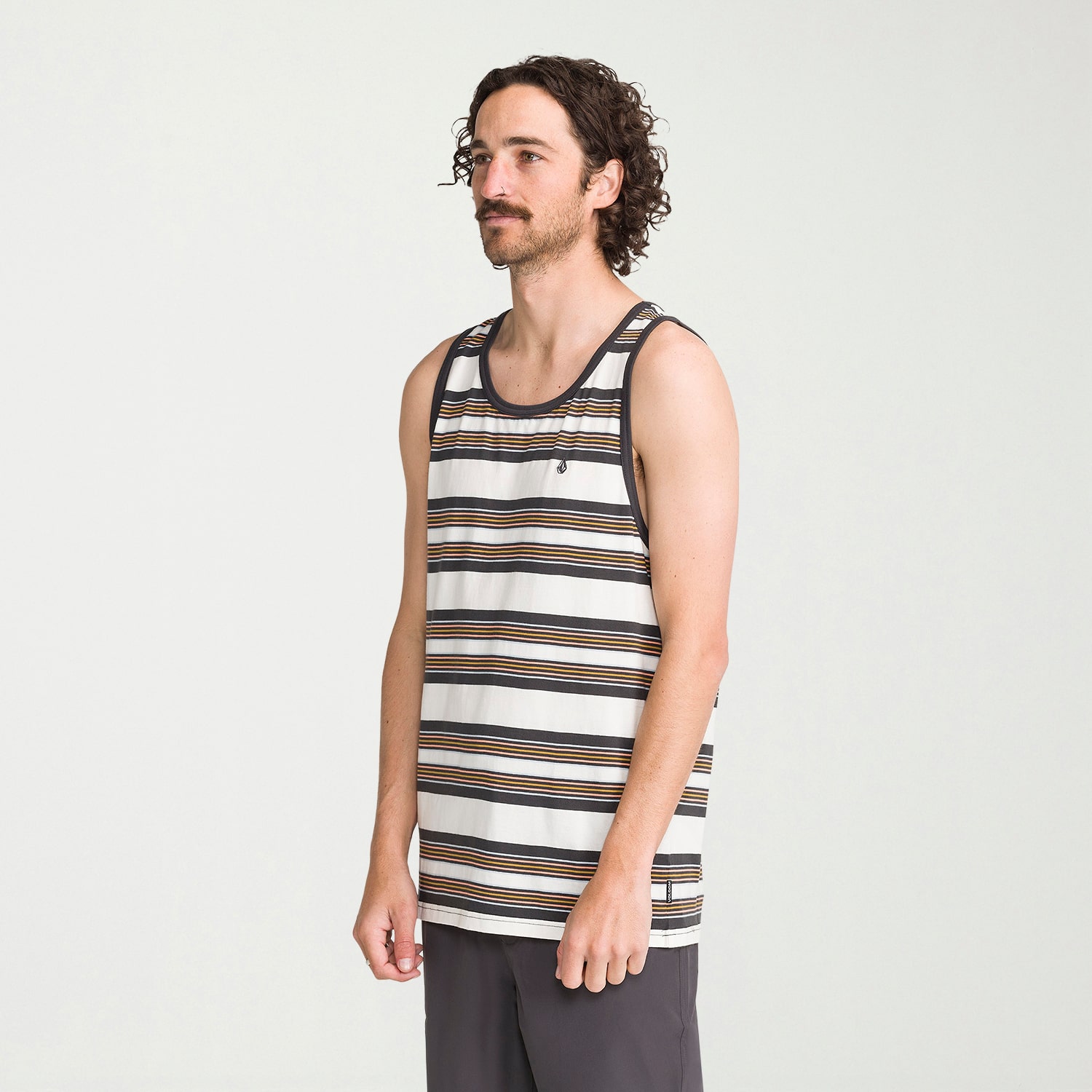VOLCOM Mens Round Neck Sleeveless Tank Top