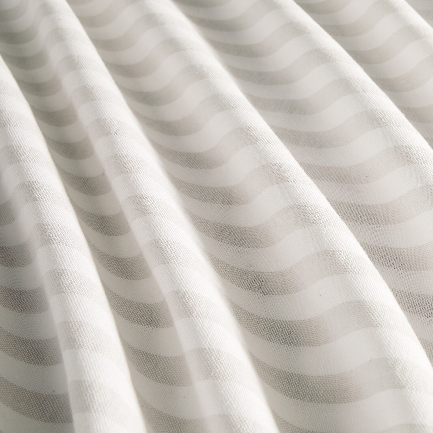 Casual Comfort Cotton Blend Classic Stripe Printed Shower Curtain