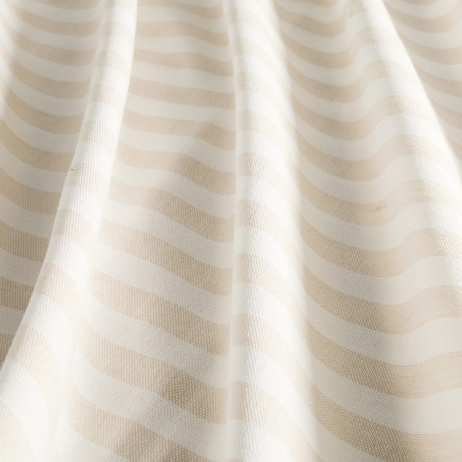 Casual Comfort Cotton Blend Classic Stripe Printed Shower Curtain