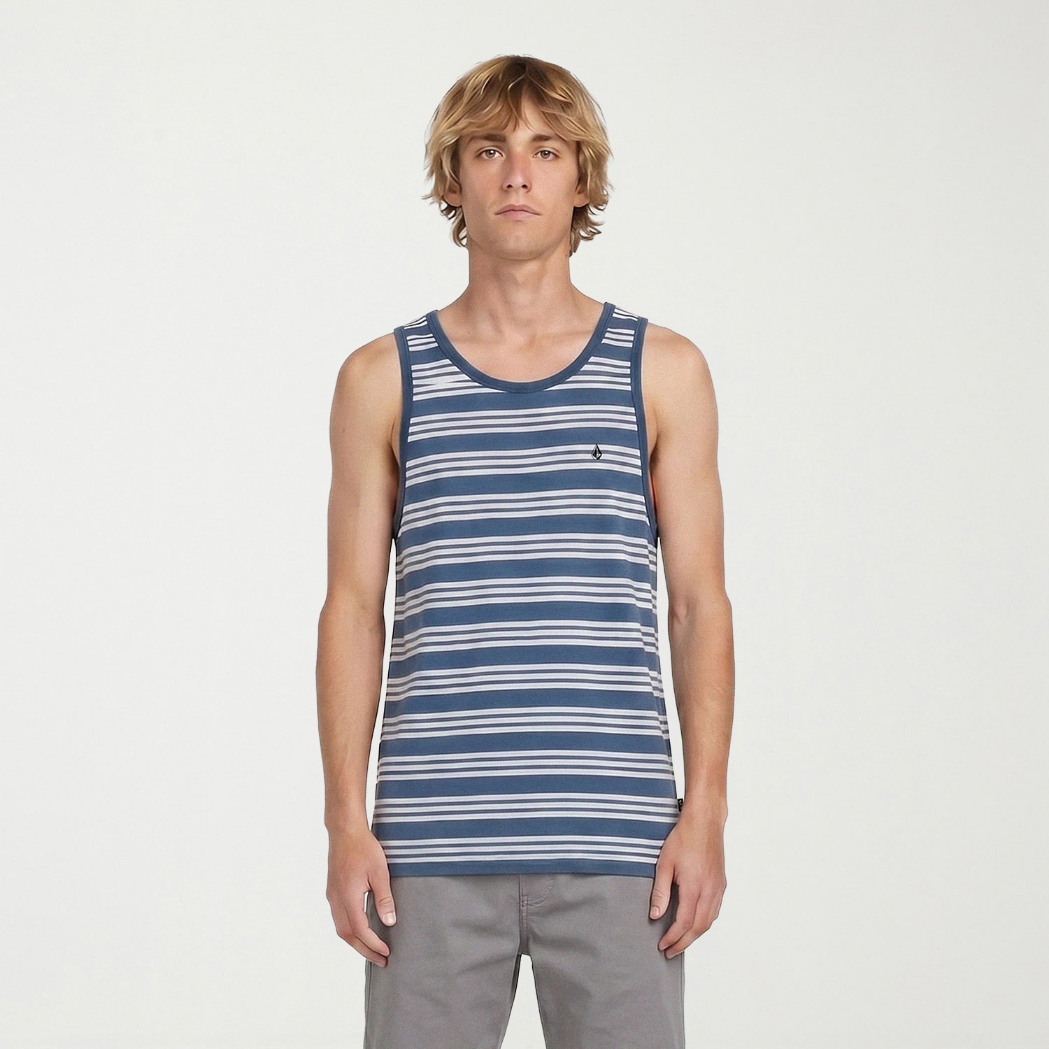 VOLCOM Mens Round Neck Sleeveless Tank Top