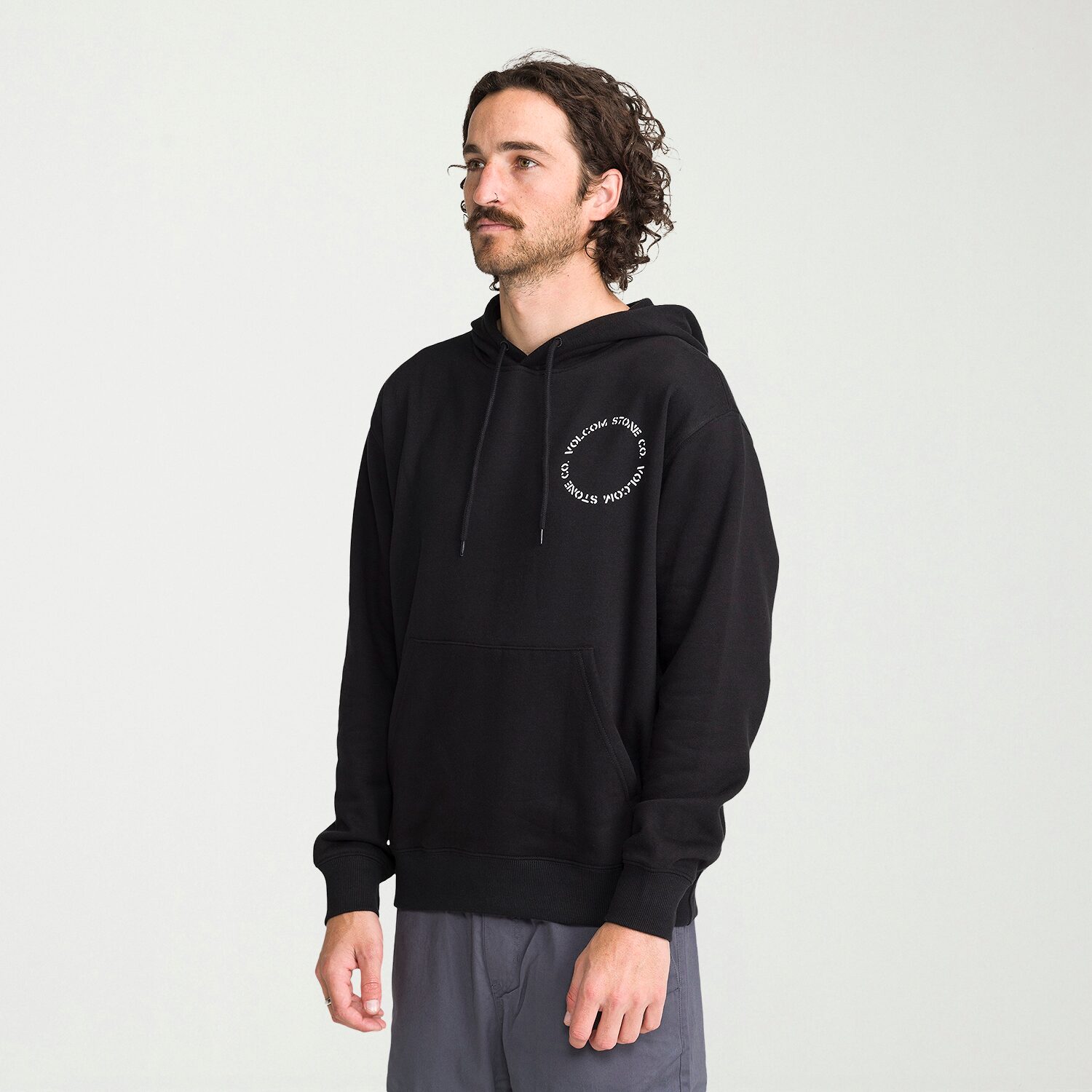 VOLCOM Mens Long Sleeve Fleece Hoodie