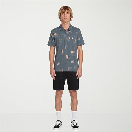 VOLCOM Mens Regular Fit Short Sleeve Polo Shirt