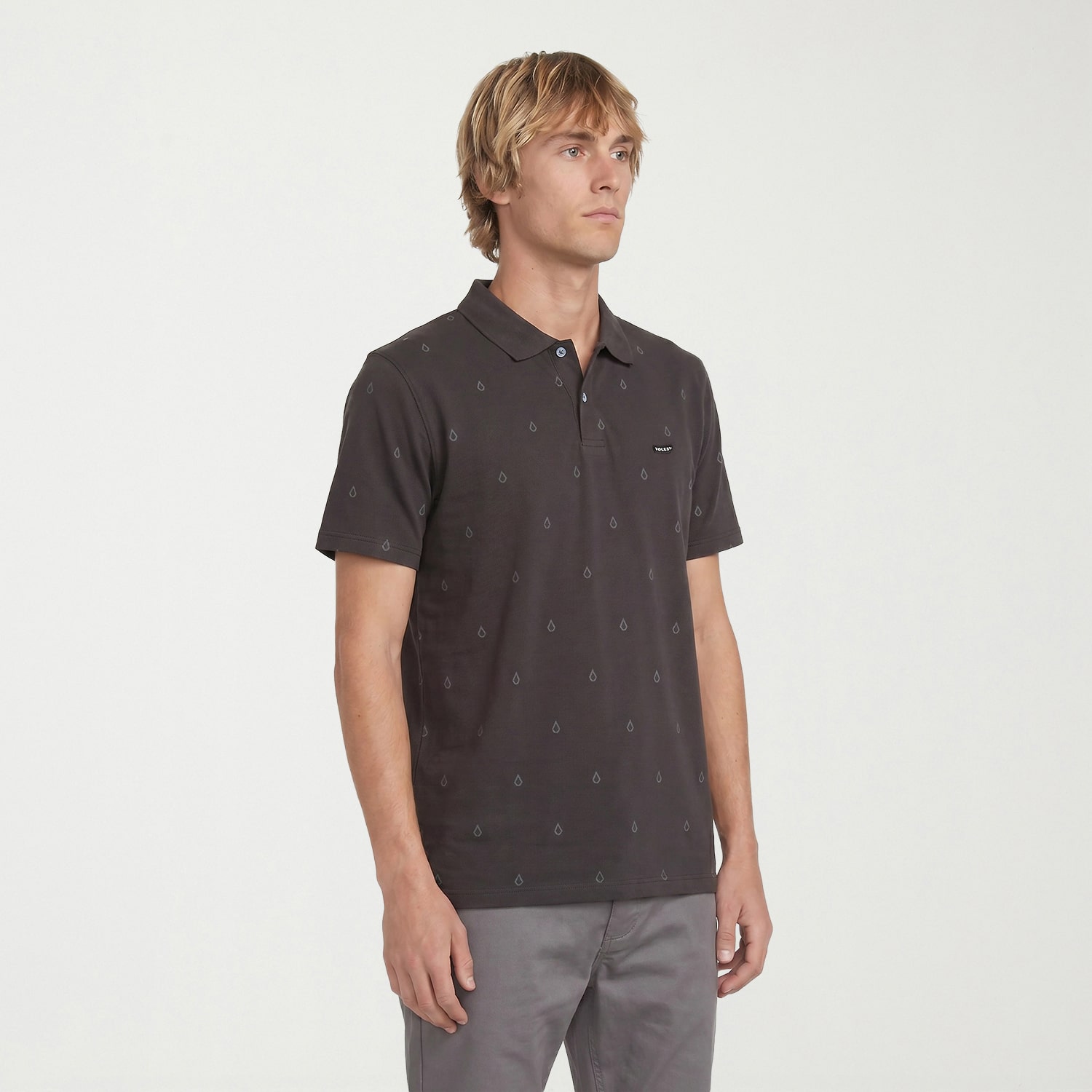 VOLCOM Mens Regular Fit Short Sleeve Polo Shirt