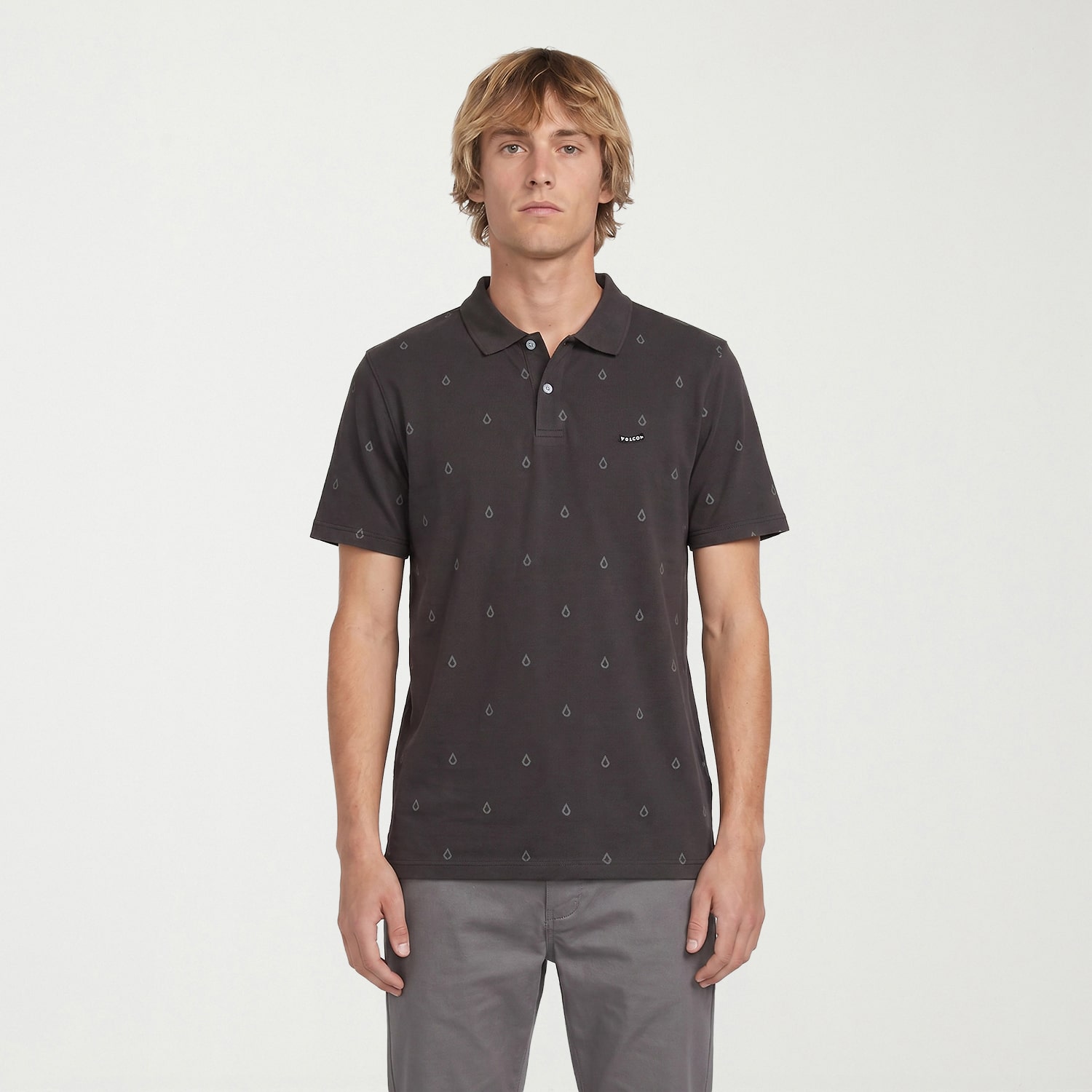 VOLCOM Mens Regular Fit Short Sleeve Polo Shirt