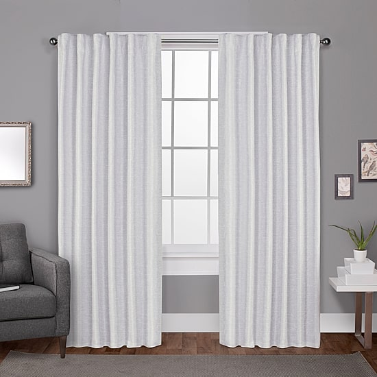 Exclusive Home Curtains Zeus Tab Top Blackout Set of 2 Curtain Panel