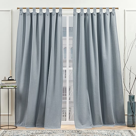 Nicole Miller Peterson Tab Top Light-Filtering Set of 2 Curtain Panel