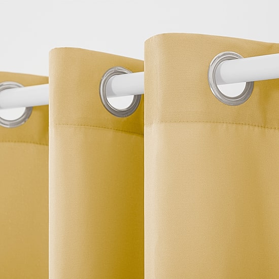 Town And Country Cabana Solid Grommet Top Light-Filtering Set of 2 Outdoor Curtain Panel