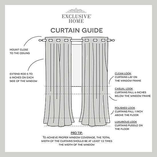Exclusive Home Curtains Velvet Grommet Top Light-Filtering Set of 2 Curtain Panel