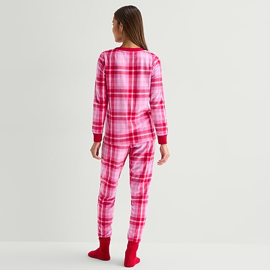 Jaclyn Womens Crew Neck Long Sleeve 3-pc. Pajama Set
