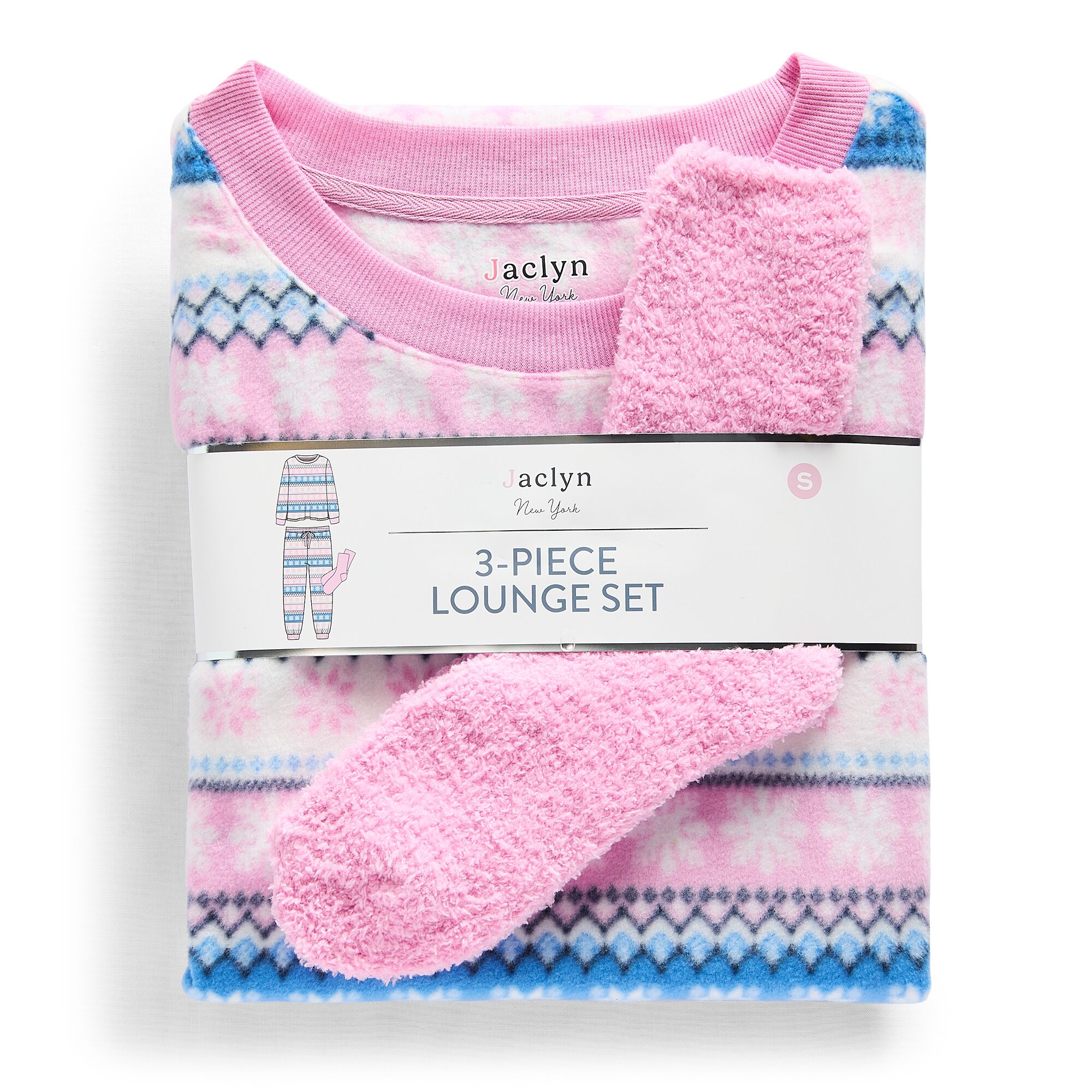 Jaclyn Womens Crew Neck Long Sleeve -pc. Pajama Set