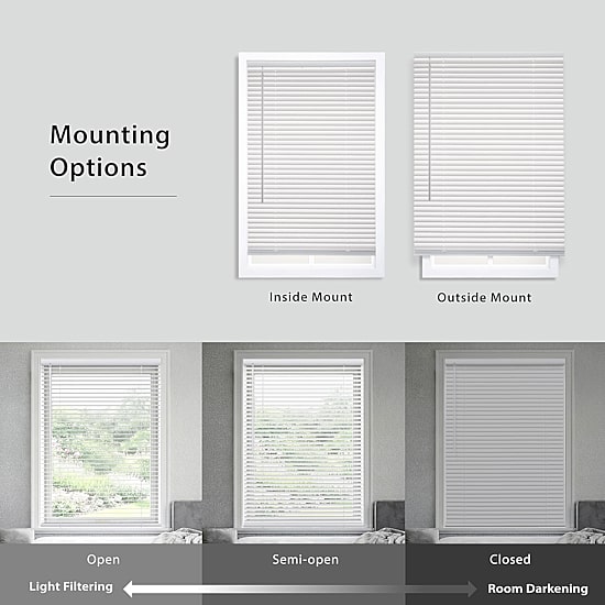 1" Cut-To-Width Room Darkening Cordless Mini Blind
