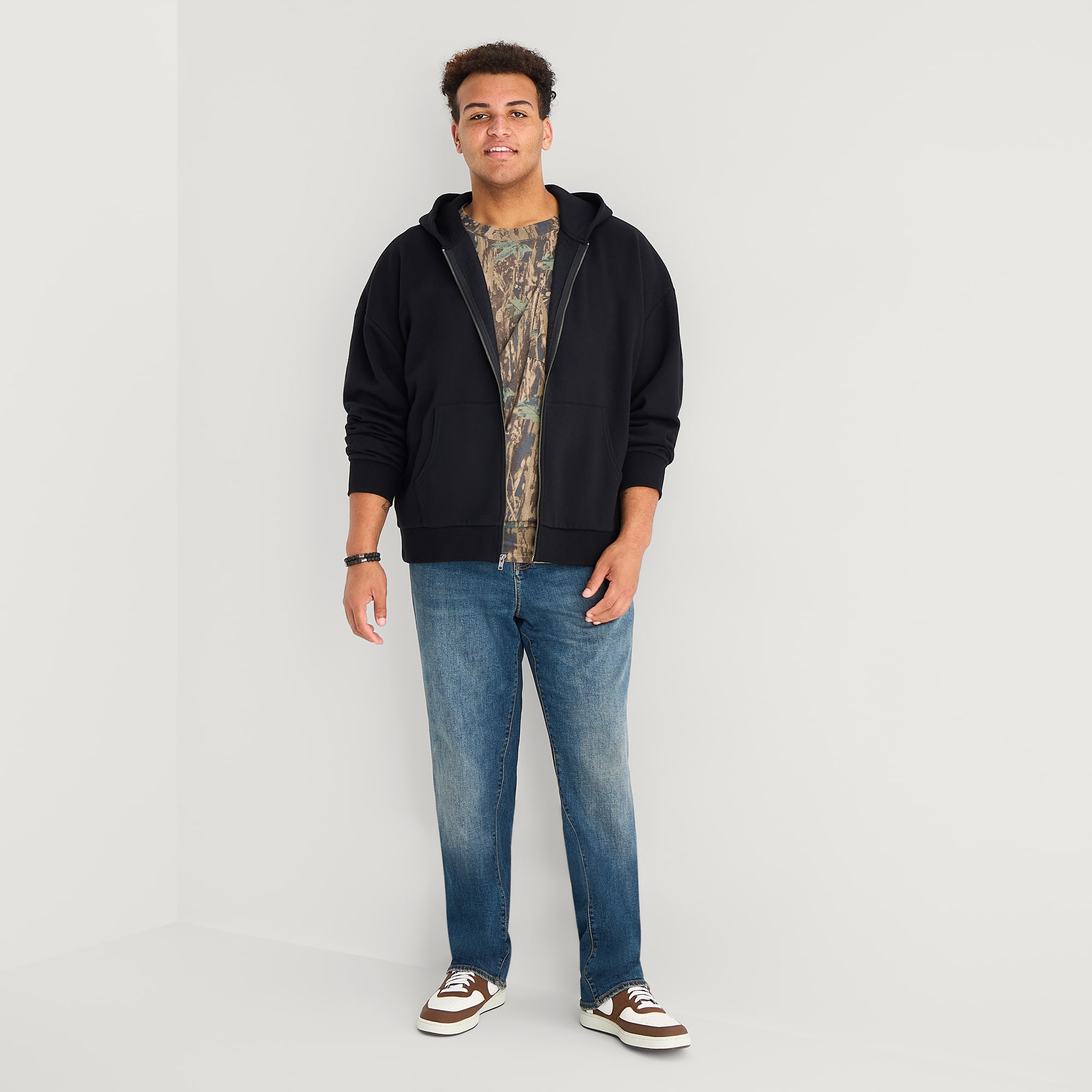 Arizona Mens Hooded Long Sleeve Big and Tall Sweatshirt
