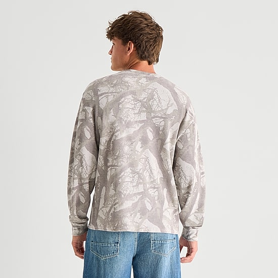 Arizona Mens Crew Neck Long Sleeve Regular Fit Thermal Top