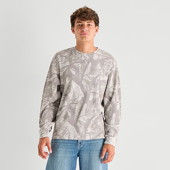 Arizona Mens Crew Neck Long Sleeve Regular Fit Thermal Top
