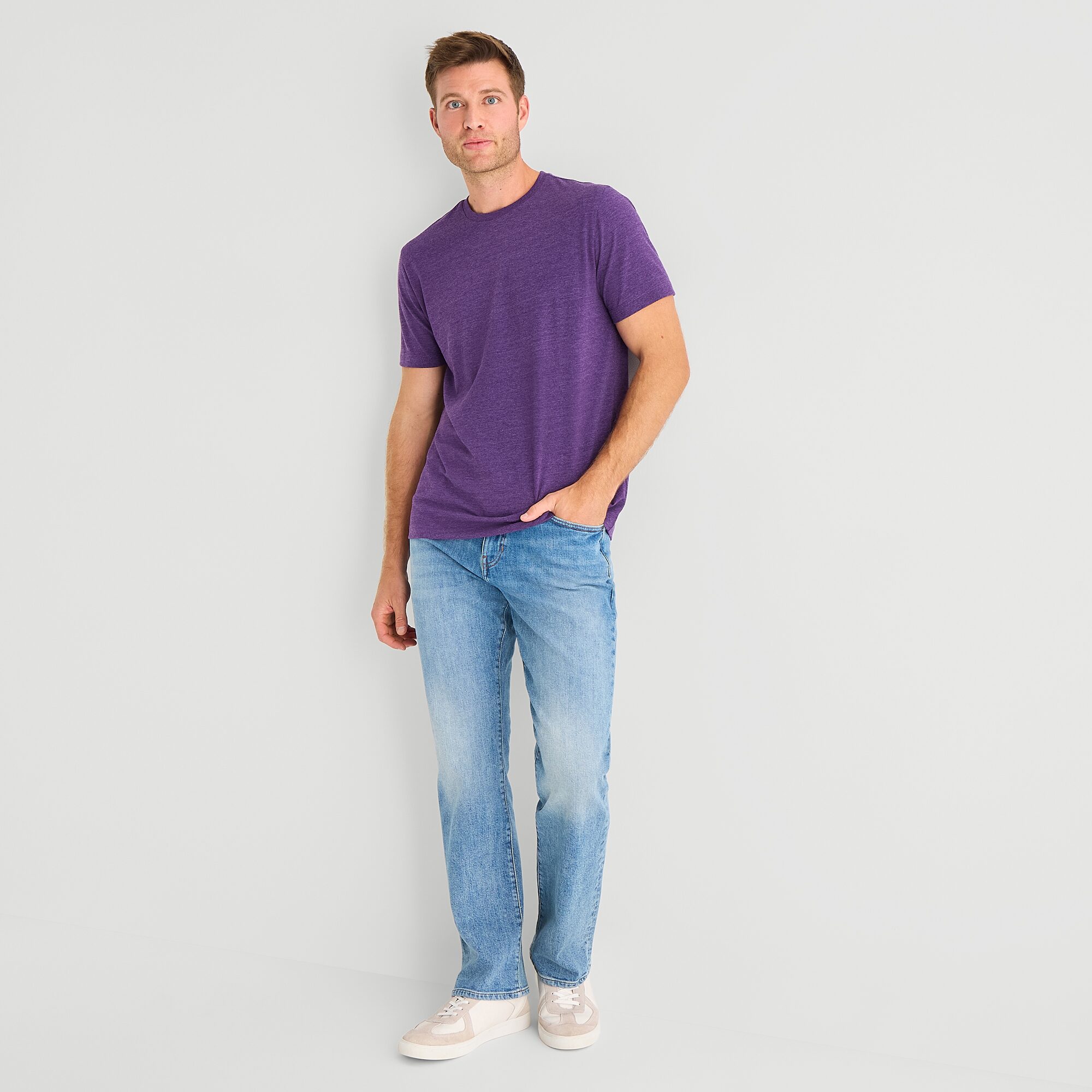 St. John's Bay Super Soft Mens Crew Neck Short Sleeve Stretch Fabric T-Shirt