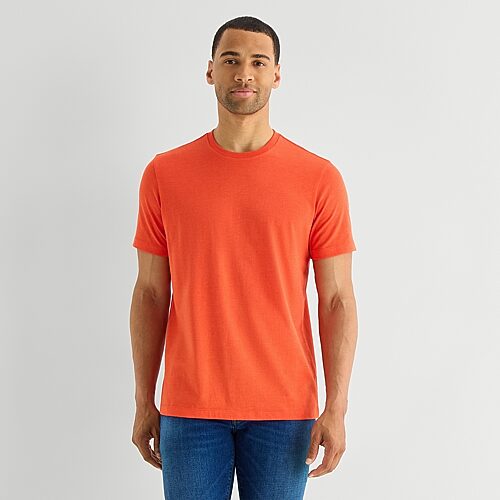 St. John's Bay Super Soft Mens Crew Neck Short Sleeve T-Shirt, Small, Orange