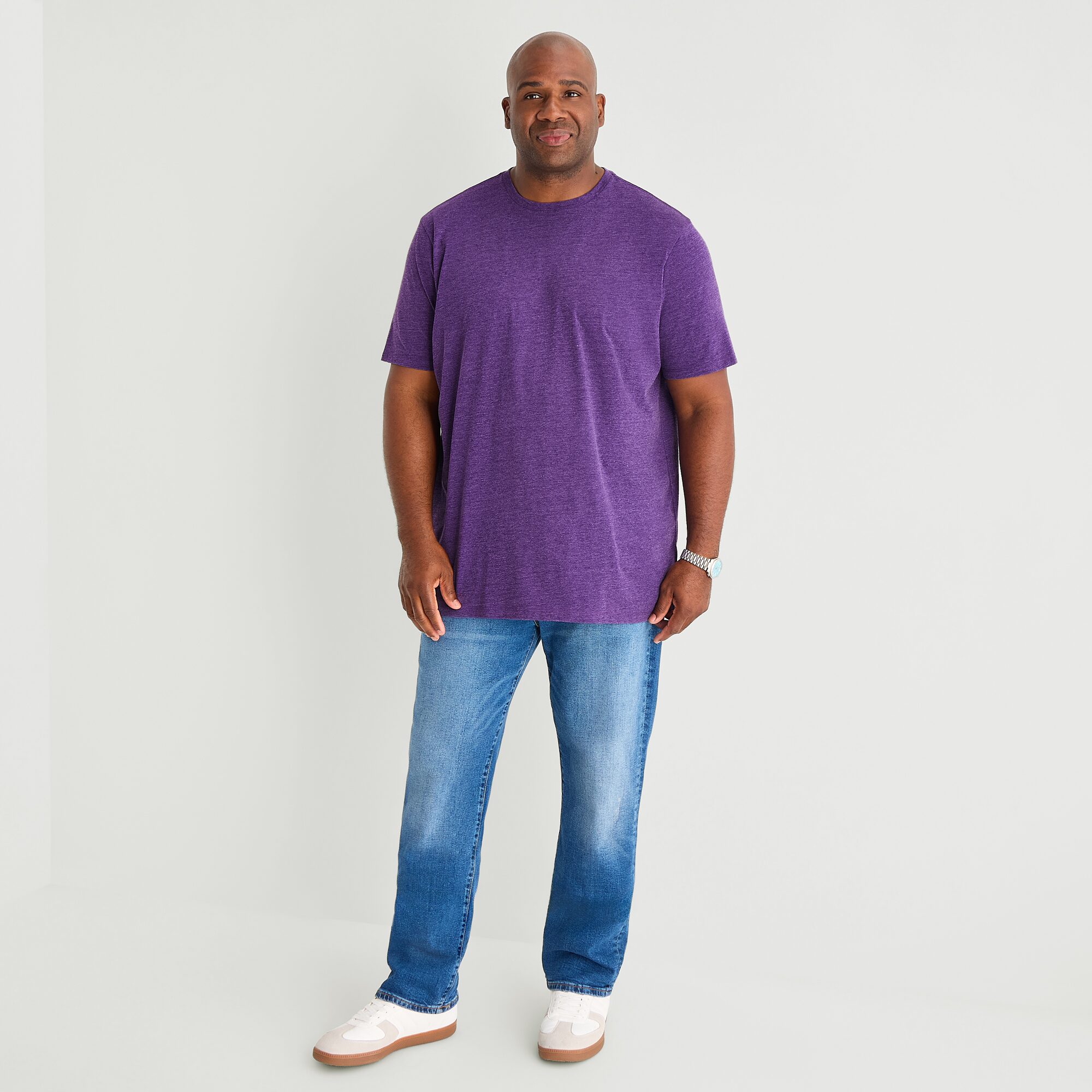 St. John's Bay Super Soft Mens Crew Neck Short Sleeve Quick Dry Big and Tall T-Shirt
