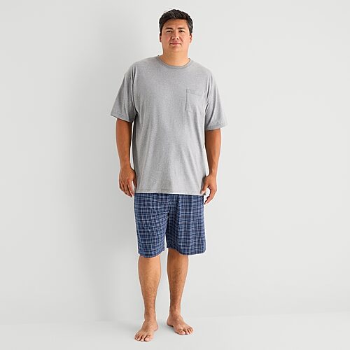 Stafford Mens Big and Tall Pajama Shorts, 3x-large, Blue