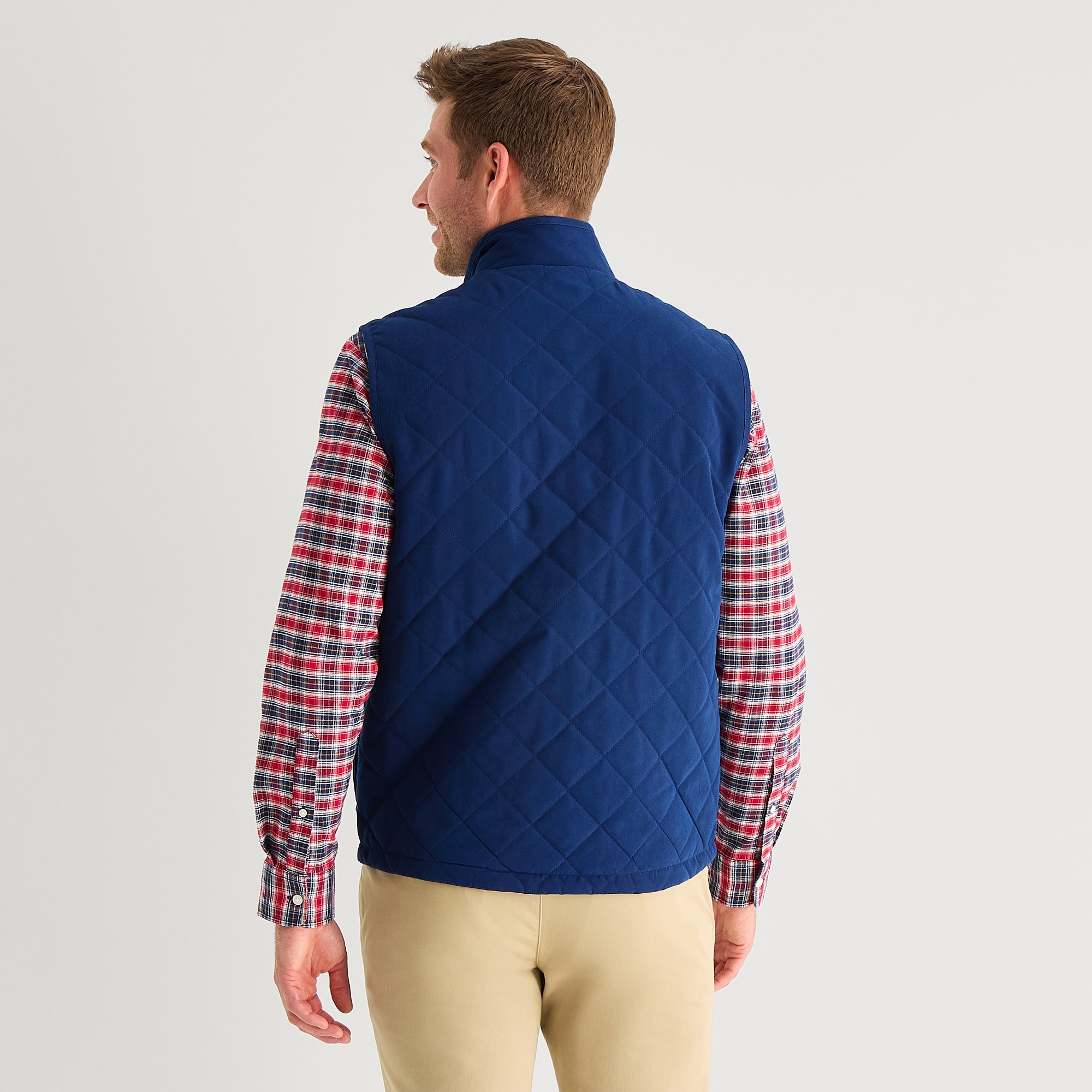 St. John's Bay Brushed Quilted Mens Heavyweight Vest