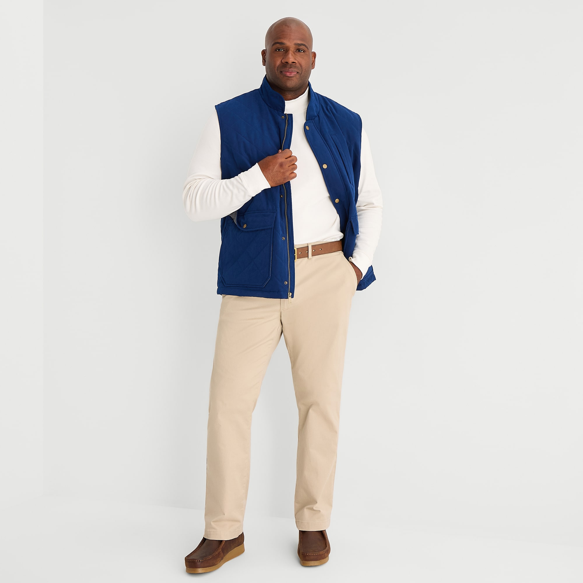 St. John's Bay Mens Midweight Big and Tall Quilted Vest