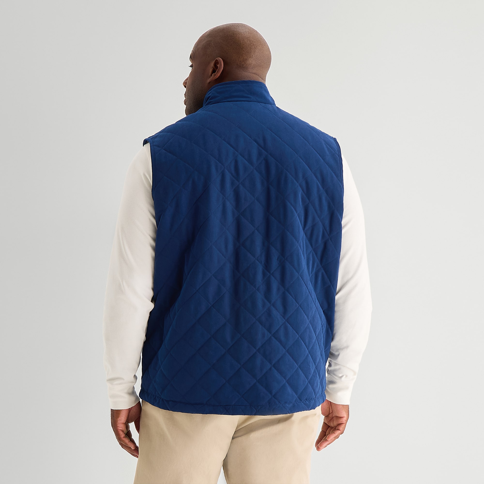 St. John's Bay Mens Midweight Big and Tall Quilted Vest