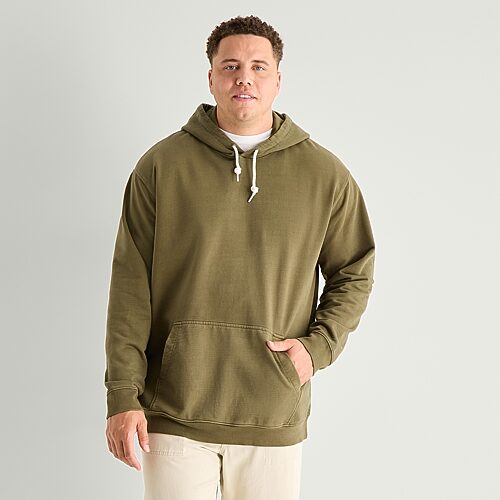 Mutual Weave Mens Long Sleeve Big And Tall Hoodie In Green
