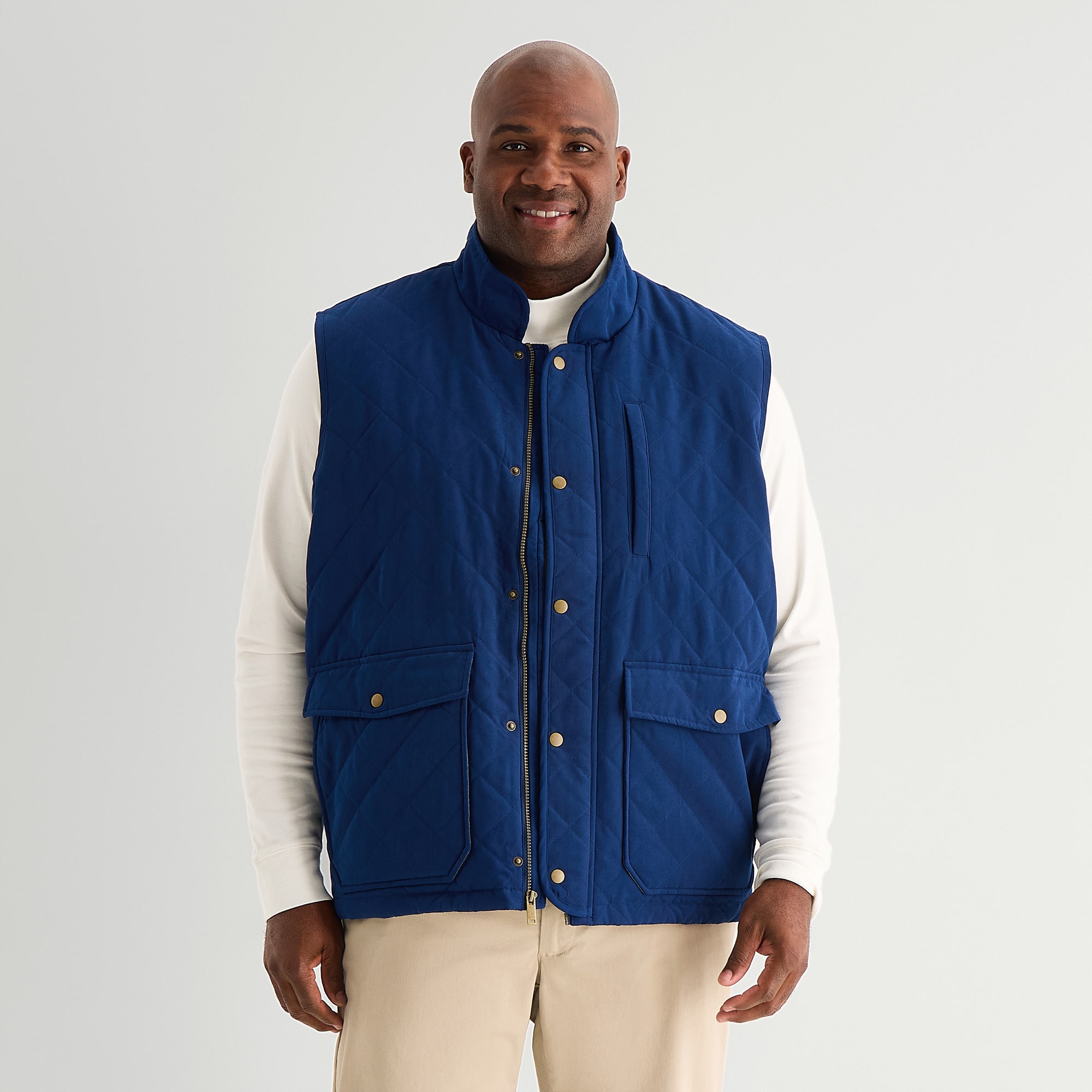 St. John's Bay Mens Midweight Big and Tall Quilted Vest