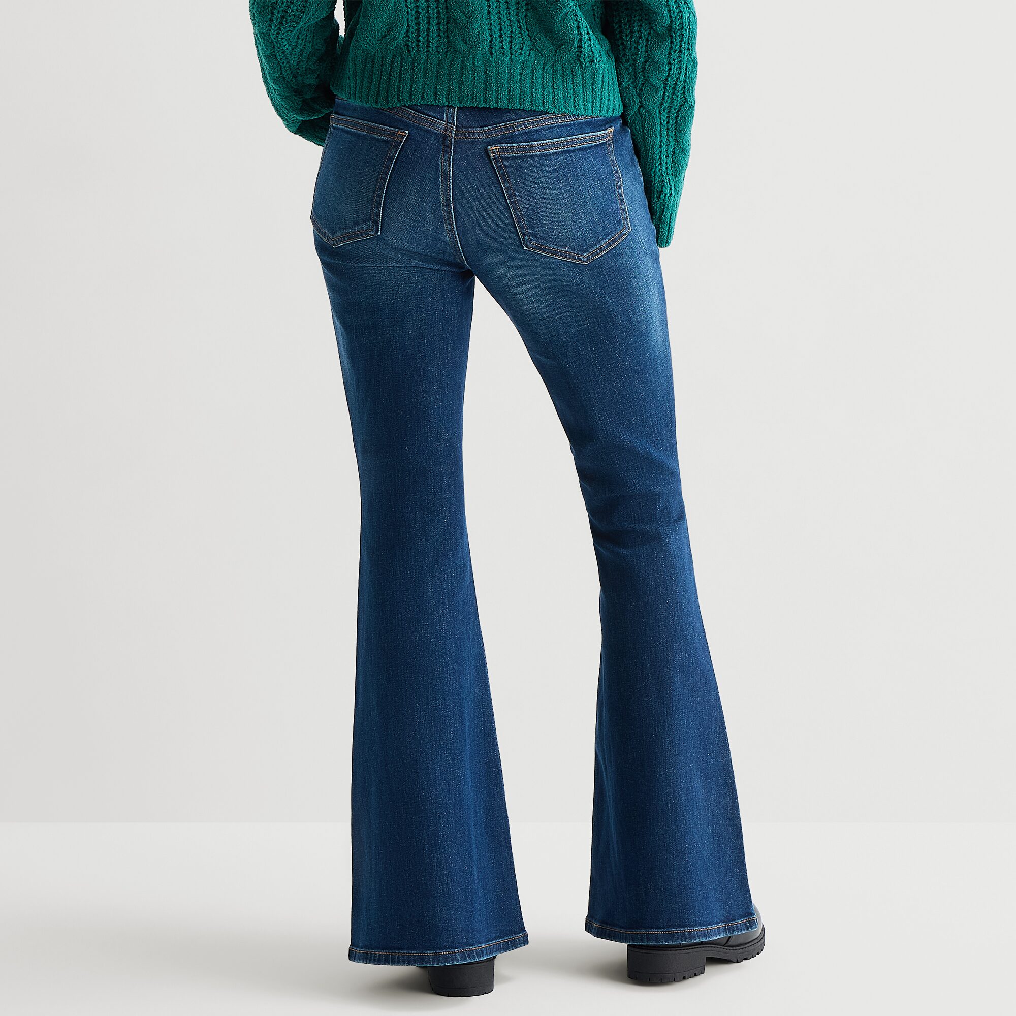 Arizona Womens Low Rise Flare Leg Jean